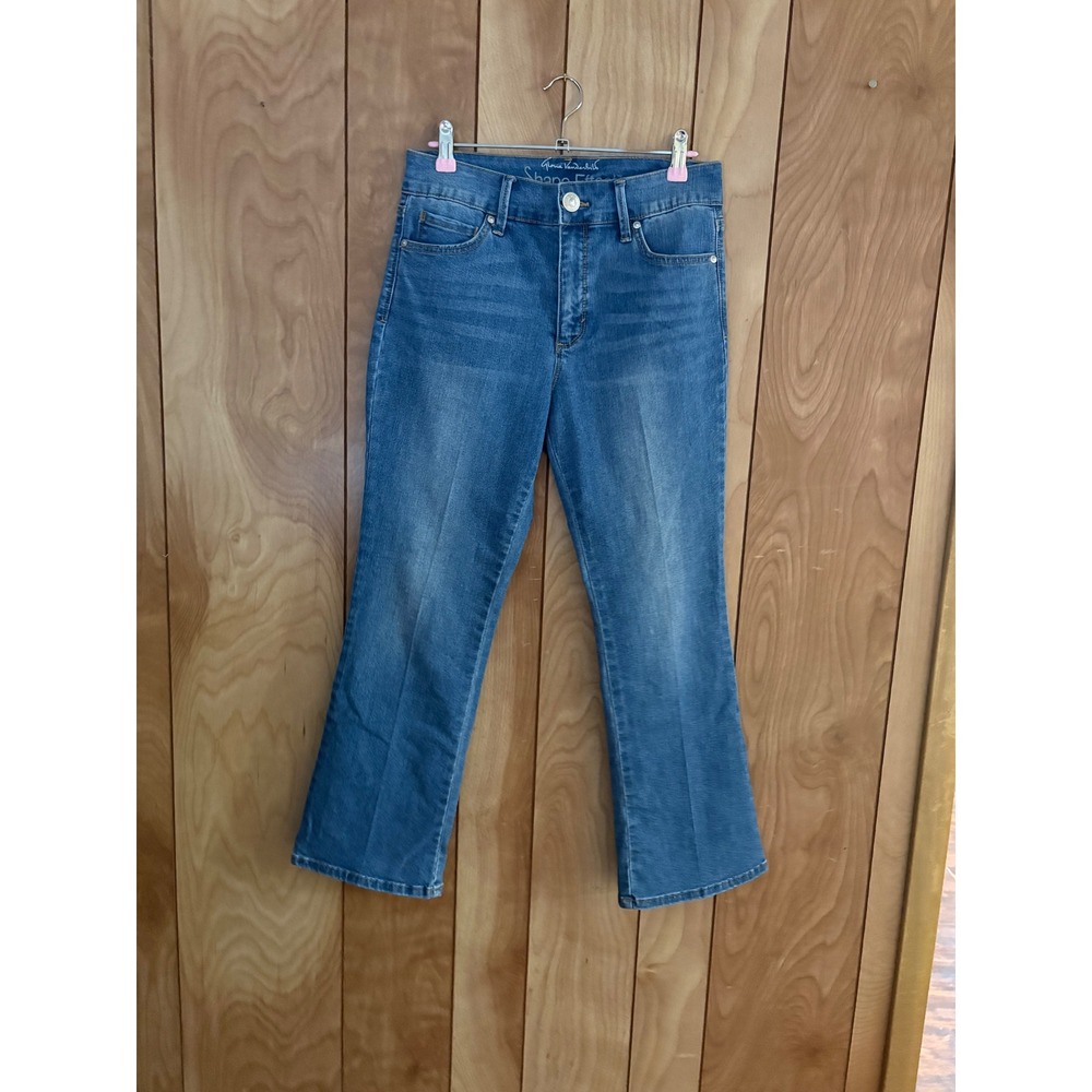 Gloria Vanderbilt Shape Effect Tummy Sculpt Ankle Boot Jeans Medium Wash Blue 6